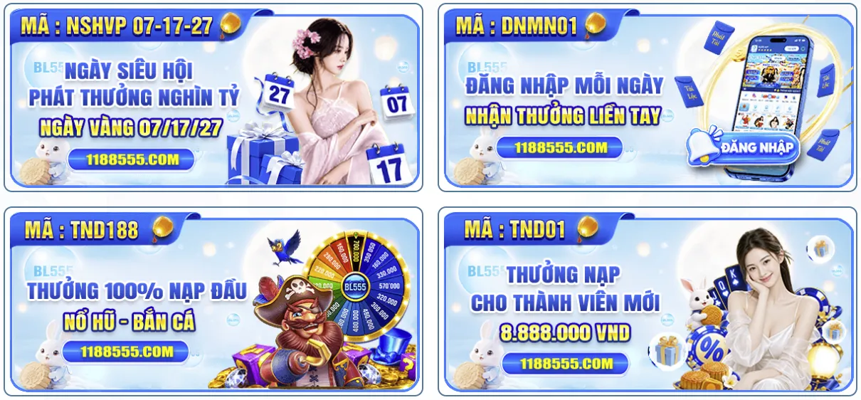 Các chương trình khuyến mãi HOT của BL555